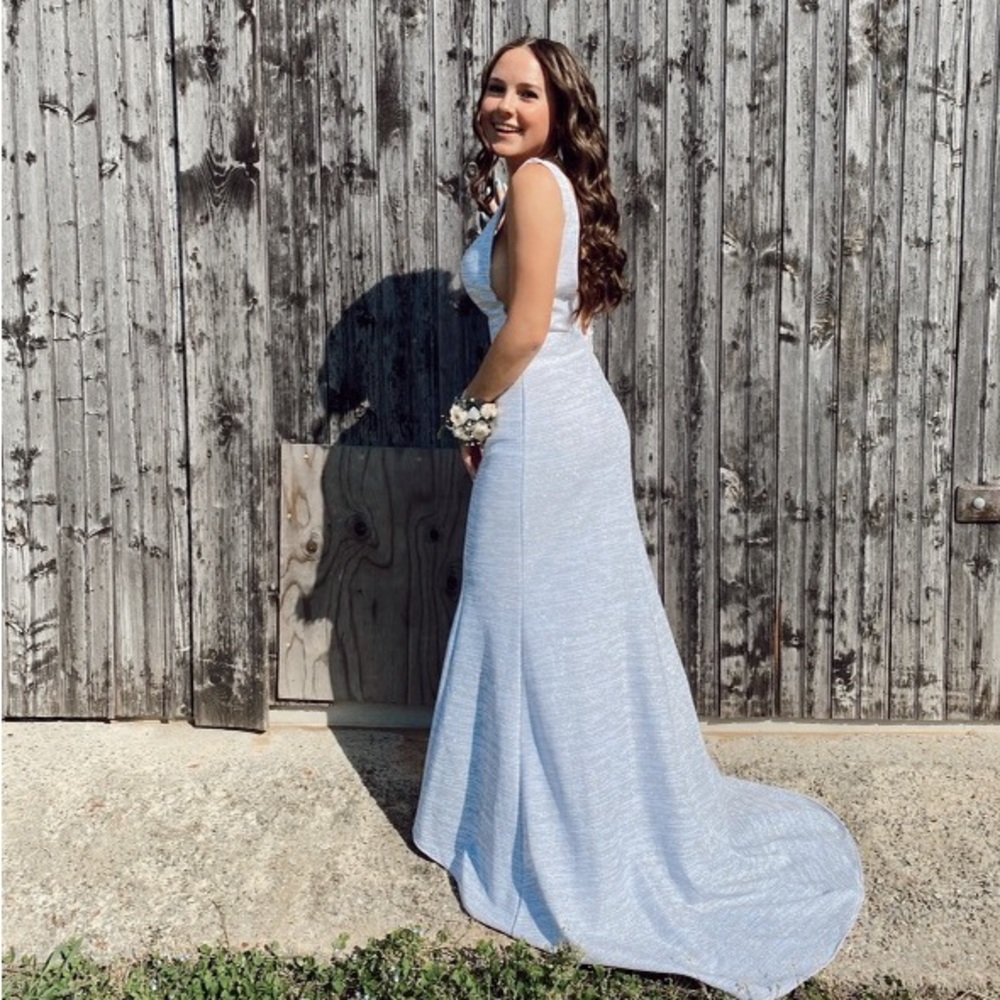 jovani white prom dress style